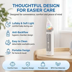 Aspirateur nasal portable pour enfants et adultes, appareil de nettoyage nasal en silicone de qualité médicale, fournisseur pour usage clinique - Product Image 4