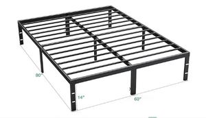 Warehouse Iron Durable Living Room Hotel Metal <b>Platform</b> Adjustable Customizable Modern Bedroom Furniture <b>Bed</b> <b>Frame</b> King Size - Product Image 4