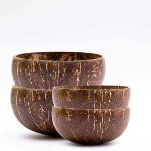 Best Seller New Design 2025 Natural Coconut <b>Shell</b> Bowl Small Vietnam Engrave Laser Logo Heat Resistant Disposable Eco2go Vietnam - Product Image 1