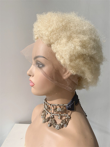 DX176 pleine dentelle afro crépus curl cheveux péruviens tête de <span class=keywords><strong>mannequin</strong></span> idéal perruque regard modèle tresse cheveux bouclés pour boho tresses perruques courtes - Product Image 3
