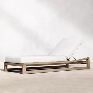 Nouveaux arrivages : chaises longues de jardin style moderne vieilli pour terrasse, plage, hôtel et villa. - Product Image 3