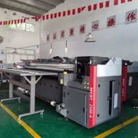 Máquina de inyección de tinta digital híbrida UV 2,5 M 2580 LED 3D para plotters de gran formato para placas de vinilo, rollos de hojas de tablero para huevo flexible