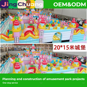 Nouveau Grand Toboggan Château, Château Lapin pour Atrium de Centre Commercial, Équipement de Trampoline Gonflable Extérieur pour Enfants pour Parc d'Attractions - Product Image 2