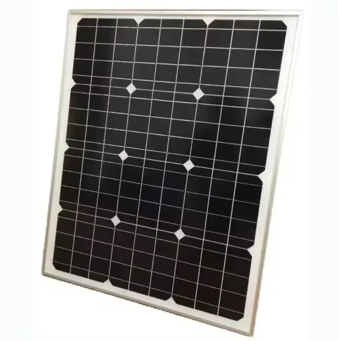 الشركة المصنعة عالية الجودة 60W 65W 12V 18V الألواح الشمسية أحادية البلورة مع سعر جيد لنظام الطاقة الشمسية المنزلي
