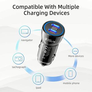 75W Super Fast Charging Dual Port PD 3.0 Type C <b>Car</b> Adapter USB C <b>Car</b> Charger for Phones - Product Image 6