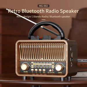 Radio Portátil Retro Sai Jia MG002 con Bandas AM FM SW, Reproductor de MP3 con Tarjeta USB TF, Altavoz Integrado y Batería Recargable - Product Image 4