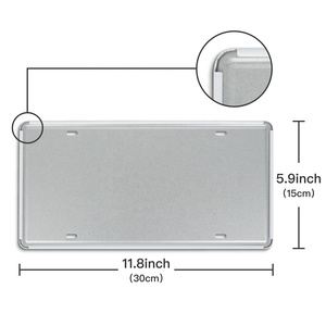 Placa de <span class=keywords><strong>Matrícula</strong></span> Metálica Personalizada al por Mayor para Sublimación, Letrero de Metal para Impresión, Placa de <span class=keywords><strong>Matrícula</strong></span> para Auto - Product Image 2