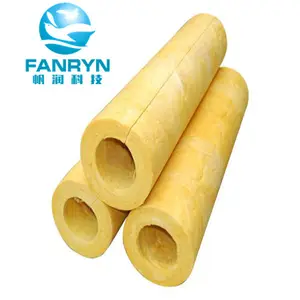 Harga Pabrik Glasswool Pabrik Aluminium Foil Sentrifugal Serat Api Glasswool Pipa Tabung Isolasi Panas untuk Air Panas Dingin Uap