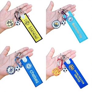 Nuevo Set de Llaveros de Recuerdo para Aficionados al Fútbol: Red Devils, Barça, Real Madrid, Dortmund, Liverpool - Accesorios de Moda para Diversas Ocasiones - Product Image 2