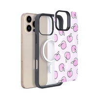 Étui de téléphone magnétique détachable de luxe en TPU pour iPhone 15161718 Pro Max, nouveau design, coque arrière en PC avec impression UV par sublimation
