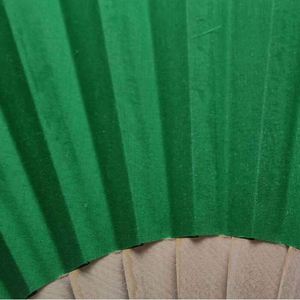 Custom Designed Durable Fabric Wooden Folding <b>Handheld</b> <b>Fan</b> Folk Art Style Painted on Bamboo Material - Product Image 4