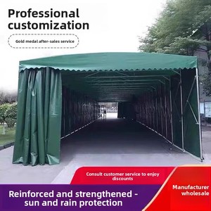 Abri mobile escamotable en acier galvanisé Q235 pour entrepôt extérieur, tente <span class=keywords><strong>Dapa</strong></span>, terrain de basketball, et abri solaire électrique pour activités - Product Image 5