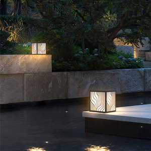 Lámparas de Poste para Exteriores, Impermeables, Estilo Chino Moderno, Lámpara de Jardín para Patio, Villa, Valla - Product Image 2