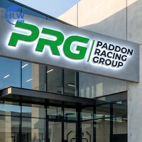 Lettres LED personnalisées en acrylique rétroéclairé et acier inoxydable, logo, enseigne, étanche IP65, télécommande pour les entreprises de publicité, studio