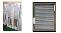 Fenêtre coulissante en PVC sur mesure avec volets intégrés, porte à persiennes en UPVC avec stores intégrés, double vitrage creux, fabricant de fenêtres en PVC mobiles