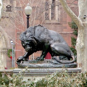Estatua de León y Serpiente de Bronce Fundido TREVI |   Escultura de Animales Salvajes de Estilo Animalier, Fundida por la Método de la Cera Perdida, para Decoración de Jardines y Propiedades Exteriores - Product Image 6