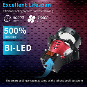 Foco LED para coche, lente de ojo de pez convexa, faro delantero de 3,0 pulgadas, lente P90 dual, reemplazo de conversión de motocicleta para coche - Product Image 5