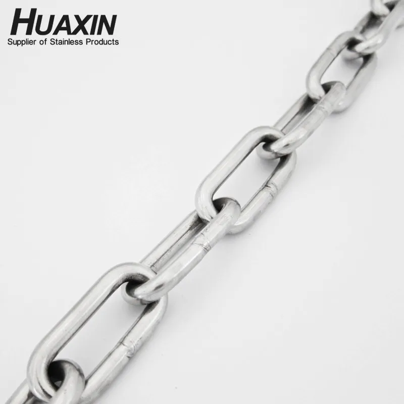 Hoge Gepolijst Roestvrij Staal Lange Ronde Link Chain 5Mm DIN763