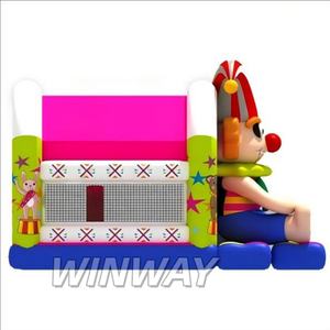 Casa de rebote inflable de PVC de payaso colorido para uso en fiestas infantiles - Product Image 2