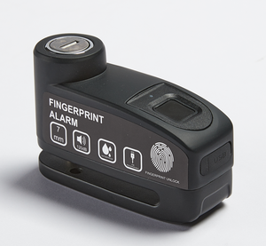 Diebstahlsicheres Aufladbares Fingerabdruck-Alarmschloss Intelligentes 110dB Wasserdichtes Bremsscheibenschloss mit Schlüsseln & Aufbewahrungstasche - Product Image 4