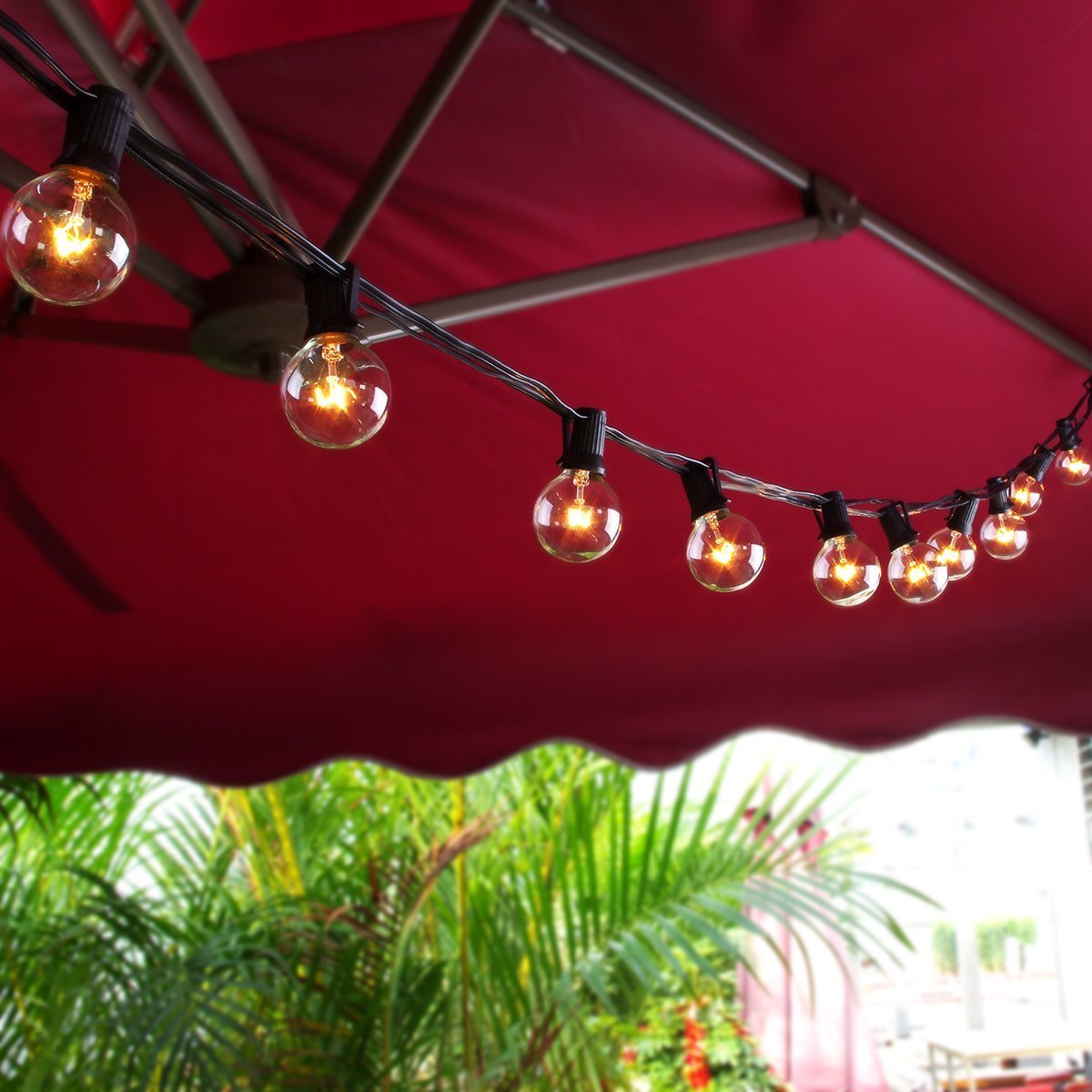 Outdoor Indoor 25FT 50FT 100FT G40 Globe String Lights with US and UK Plug