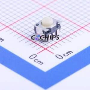 SKRTLBE010 Tactile Switch SMD Switch Single Pole Single Throw Round Button Horizontal Mount 4.5mm - Product Image 1