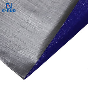 Bâche en PE imperméable, résistante aux UV, légère, bleue/argentée, pour le <span class=keywords><strong>camping</strong></span> et les abris d'urgence - Product Image 3