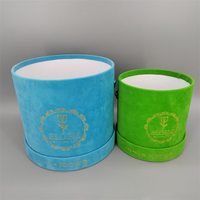 Boîtes d'emballage rondes en carton recyclé de haute qualité avec logo personnalisé pour les coffrets cadeaux de roses éternelles