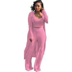 Delle Donne del commercio all'ingrosso Solido Casuale di Tre pezzi di Abito Donne <span class=keywords><strong>Vestiti</strong></span> A Maniche Lunghe <span class=keywords><strong>Vestiti</strong></span> di Usura - Product Image 5