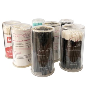 Pinceles desechables para extensiones <span class=keywords><strong>de</strong></span> <span class=keywords><strong>pestañas</strong></span> con cepillo para rímel, <span class=keywords><strong>aplicador</strong></span> sin pelusa y cepillo <span class=keywords><strong>de</strong></span> microfibra - Product Image 1