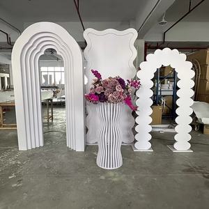 Arche de fond 3D multicouche ZKAI pour événements, baby shower, fêtes, mariages, anniversaires, décorations plumes <span class=keywords><strong>et</strong></span> ailes, toile de fond photo en acrylique - Product Image 3