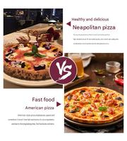 Four à pizza au gaz avec pierre réfractaire, 12 pouces, pour comptoir, usage commercial intérieur/extérieur, pour café, magasin alimentaire