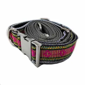 Kalung dan tali Thailand Wisdom Set Magenta (Berlian) Ukuran M Premium Grade aksesoris hewan peliharaan produk berkualitas tinggi