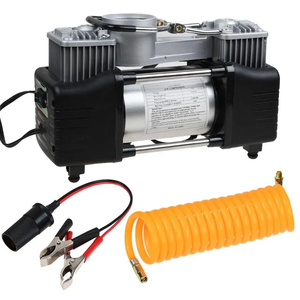 Heavy Duty 12V <strong>Car</strong> Tyre Portable Air Pump Double Cylinder Tyre Inflator Air <strong>Blower</strong> for <strong>Car</strong> Tire Pump Auto Air Inflator - Product Image 2