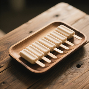 Các Nhà Sản Xuất Sinh Thái Thân Thiện Với Gỗ 114*10*2 Mm Vòng Cạnh Ice Cream Sticks Popsicle Sticks Với Logo Thương Hiệu - Product Image 5