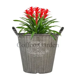 Coffco Vegetable Portable Round Bucket Plastic Pot Popular Flower Indoors And Outdoors Garden Supplies