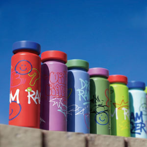 Bouteille d'eau en acier inoxydable YEKEA, 500 ml, à double paroi, à large ouverture, personnalisable, motif graffiti, mignonne et amusante, pour adolescents, vente en gros - Product Image 6