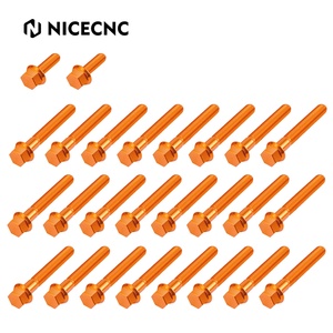 NiceCNC 26x Ensemble de vis de fixation de moteur en aluminium CNC pour <span class=keywords><strong>KTM</strong></span> <span class=keywords><strong>390</strong></span> DUKE/<span class=keywords><strong>Adventure</strong></span> Adv 2013-2020 2021 <span class=keywords><strong>2022</strong></span> - Product Image 1