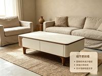Table basse de rangement rectangulaire en bois de luxe, moderne et contemporaine, personnalisable, idéale pour la maison, l'appartement, l'hôtel, le salon – Meilleure vente