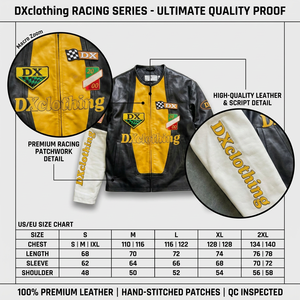 Produttore di Giacche da Corsa in Pelle Premium di Primo Livello Personalizzate |   Serie <span class=keywords><strong>Atelier</strong></span> Multi-Patch Motocross con Ricami di Precisione Estetici - Product Image 4