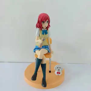 2022 OEM Custom ized PVC Resin Farbbox Spielzeug HOCH Qualität Action & Spielzeug Liebe Live Maki Nishi kino sexy Mädchen 3d Mädchen Anime Figuren