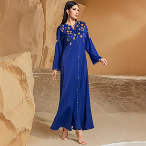 Vestido de Fiesta Azul Sueño de la Industria Pesada de Arabia Saudita, Cosido a Mano, QS1122A62 - Product Image 4