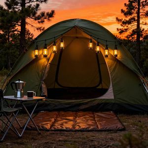 מנורת קרוסין בסגנון וינטג 'המדמה הוביל אורות מחרוזת חיצונית אורות עבור חצר ומחנאות קישוטי - Product Image 4