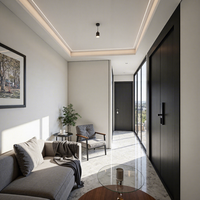Maison capsule spatiale de luxe moderne au design unique, cabine modulaire détachable préfabriquée