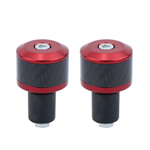 Aluminio 22CM 7/8 \ "Universal motocicleta manillar puños tapa deslizante enchufe Real carbono por OXFORD Accesorios - Product Image 3