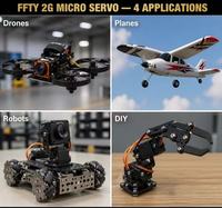 Moteur micro-servo numérique ultra-léger sans noyau avec engrenage en cuivre métallique pour Park Flyer, planeur RC, hélicoptère, queue de mini-bateau, DIY