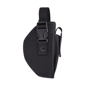 Sarung Pistol Taktis Universal Nylon Grosir dengan Kantong Magazen, Cocok untuk Tangan Kanan & Kiri, Aksesoris Berburu - Product Image 3