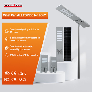 ALLTOP Nuevo Diseño, Lámpara Solar LED para Exteriores IP65 Impermeable de 50W-300W, Larga Duración, Aleación de Aluminio, para Carreteras - Product Image 1