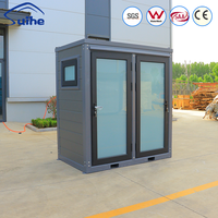 Toilettes doubles préfabriquées modulaires durables et faciles à nettoyer, prix usine, pour chantier de construction