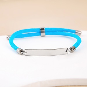 Bracelet unisexe minimaliste en acier inoxydable IStapromo, personnalisable avec gravure, motif cœur creux, cadeau idéal pour les fêtes - Product Image 2
